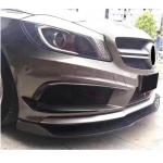 Mercedes Benz A Class W176 A200 A250 Sport A45 Pre-facelift 2013-2015 Front Bumper Lip Carbon Fiber