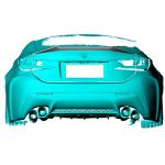 Lexus RCF Base Coupe 2-Door 2015-2018 Rear Trunk Spoiler Carbon Fiber
