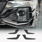 Audi RS5 Coupe 2 Door 2021-2025 Front Bumper Splitters Dry Carbon Fiber
