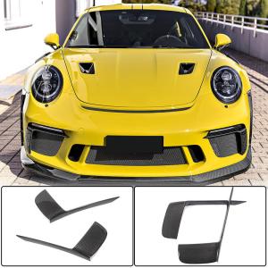 Porsche 911 991 991.2 GT3 RS Coupe 2017-2019 Fog Light Covers Dry Carbon Fiber