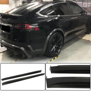 Tesla Model X Sport Utility 2016-2020 Side Skirts Carbon Fiber