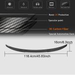 Audi A3 Sline S3 RS3 8V 8V.5 Sedan 2014-2020 Rear Trunk Spoiler Carbon Fiber