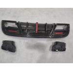 Mercedes Benz GLA Class X156 GLA45 AMG Sport Utility 4-Door 2016-2019 Rear Bumper Diffuser Carbon Fiber
