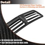 Real Carbon Fiber Front Hood Vents Cover Fit for Ford Mustang S650 GT Dark Horse 2024-2025 Replacement Style Engine Hood Air Vent Intake Scoops Acessories