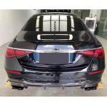 Mercedes Benz W223 S450 S500 S580 2021-2025 Carbon Fiber Rear Bumper Diffuser Lip W/exhaust Tip