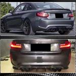 BMW 2 Series F87 M2 M2C 2016-2020 Rear Bumper Diffuser Carbon Fiber