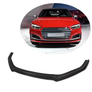 Audi S5 A5 Sline B9 2017-2020 Front Bumper Lip Carbon Fiber