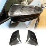 Real Carbon Fiber Mirror Caps for Porsche Taycan 9J1 Turbo S 2019-2024 Add on Style Side Rearview Mirror Cover Caps Exterior Shell Factory Outlet