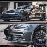 Porsche Panamera 971 2017-2019 Front Bumper Lip Carbon Fiber