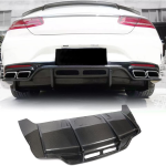 Mercedes Benz (W217) C217 S500 S550 Sport Pre-facelift 2015-2017 Rear Bumper Diffuser Carbon Fiber