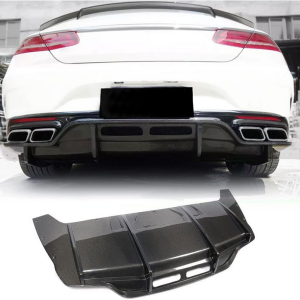 Mercedes Benz (W217) C217 S500 S550 Sport Pre-facelift 2015-2017 Rear Bumper Diffuser Carbon Fiber