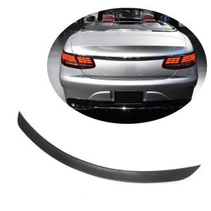 Mercedes Benz S Classs A217 Convertible 2016-2020 Rear Trunk Spoiler Carbon Fiber