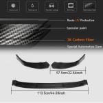 Audi S4 A4 B9 Sline Sedan 2019 Front Bumper Lip Carbon Fiber