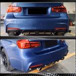 Carbon Fiber Rear Bumper Diffuser Lip for BMW 3 Series F30 M Sport 2012-2018 With brake light