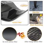Carbon Fiber Rear Diffuser Compatible with Audi R8 V8 V10 GT Coupe &Convertible 2-Door 2010-2015 Low Bumper Lip Spoiler Lightweight Exhaust Diffuser Cover Body Kit