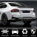 For BMW 2 Series G42 220i 230i M Sport M240i Dry Carbon Fiber Rear Bumper Diffuser Valance Lip