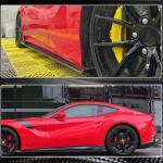 Ferrari F12 Berlinetta 2012-2014 Carbon Fiber Side Skirts Door Rocker Panels Extension Lip
