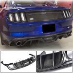 Ford Mustang V6 V8 GT 2015-2017 Rear Bumper Diffuser Carbon Fiber