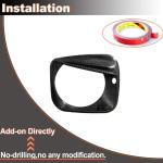Carbon Fiber Headlight Eyelid Covers for Mercedes Benz G-Class W464 G500 G63 AMG 2019-2024 Front Headlamp Eyebrows Eyelid Decoration Cover Trim Factory Outlet