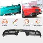 Porsche 718 (982) Boxster Cayman 2016-2019 Rear Bumper Diffuser Carbon Fiber