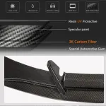 Audi S4 A4 Sline B9 Sedan Facelift 2020 2021 Front Bumper Lip Carbon Fiber