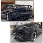 Real Carbon Fiber Trunk Spoiler Compatible with Porsche Taycan 2019-2024 Racing Rear Wing Spoiler GT Power
