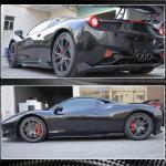 Ferrari 458 Italia Spider 2-Door 2011-2013 Side Skirts Carbon Fiber