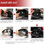 Carbon Fiber Mirror Caps for Audi A7 S7 S Line RS7 Hatchback 2011-2017