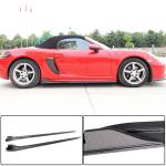 Porsche 718 (982) Boxster Cayman 2016-2019 Side Skirts Carbon Fiber