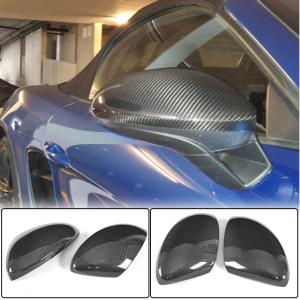 Porsche 718 (982) Boxster Cayman 2016-2022 Mirror Covers Add-on LHD Carbon Fiber