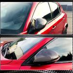 Alfa Romeo Stelvio 2017-2026 Mirror Covers Add-on Style Dry Carbon Fiber