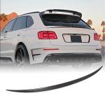 Bentley Bentayga Sport Utility 2016-2019 Rear Trunk Spoiler Dry Carbon Fiber