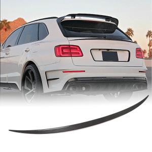 Bentley Bentayga Sport Utility 2016-2019 Rear Trunk Spoiler Dry Carbon Fiber
