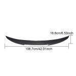 2020–2021 BMW 840i G16 Gran Coupe Dry Carbon Fiber Trunk Spoiler