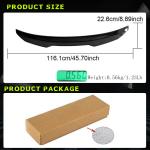 Audi A3 S line S3 8V Sedan 2013-2020 Rear Trunk Spoiler Dry Carbon Fiber
