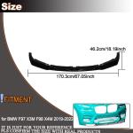 Gloss Black Front Bumper Lip for BMW F97 X3M F98 X4M 2019-2022 Auto Front Chin Spoiler Splitter Protector Air Dam Factory Outlet
