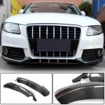 Audi A4 B8 Base Sedan Pre-facelift 2009-2012 Front Bumper Lip Carbon Fiber