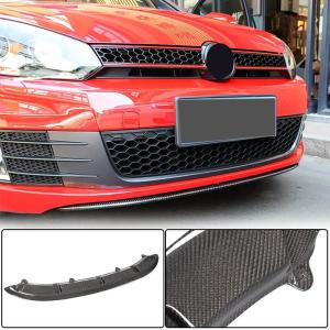 Volkswagen VW Golf 6 MK6 GTI 2010-2013 Front Bumper Lip Carbon Fiber