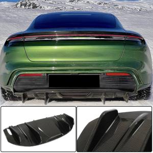 Porsche Taycan 9J1 Base/4/4S 2019-2021 Rear Bumper Diffuser Dry Carbon Fiber