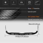 Mercedes Benz (W118) C118 Sport CLA35 2020UP Front Bumper Lip Carbon Fiber