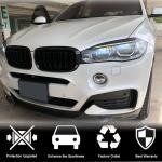 BMW X5 F15 X6 F16 2014-2019 Headlight Eyebrows Lamp Eyelids Carbon Fiber
