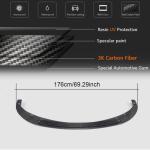 Infiniti Q50 Base 2014-2017 Front Bumper Lip Carbon Fiber