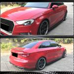 Audi A3 8V.5 Base Sedan Facelift 2017-2020 Side Skirts Carbon Fiber