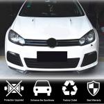 Volkswagen VW Golf 6 MK6 R/R20 2010-2013 Front Bumper Lip Carbon Fiber