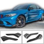 BMW 2 Series F87 M2 M2C 2016-2020 Front Bumper Splitters Carbon Fiber