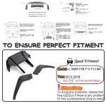 Carbon Fiber Rear Diffuser Compatible with BMW 6 Series F06 F12 F13 M6 2Door 4Door 2012-2018 Lower Bumper Lip Spoiler Body Kit Factory Outlet