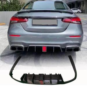 Mercedes Benz E Class W213 E63 (S) AMG Sedan 4-Door 2021-2024 Rear Bumper Diffuser Carbon Fiber