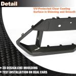Dry Carbon Fiber Front Bumper Center Trim Compatible with BMW X5M F95 2023-2024 Replacement Front Bumper Lower Grille Grill Frame Fog Air Vent Cover Trim