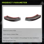 Mercedes Benz V Class W447 V220d V250 Van 4-Door 2016-2018 Front Bumper Splitters Carbon Fiber