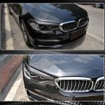BMW 5 Series G30 G31 520i 530i 540i M550i F90 M5 2017-2020 Headlight Lamp Eyelid Eyebrows Dry Carbon Fiber